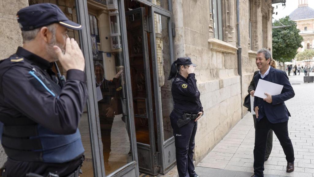 Vicente Barrera el pasado lunes en el Palau de la Generalitat.