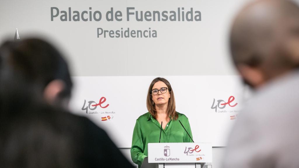 Esther Padilla, portavoz del Gobierno de Castilla-La Mancha.