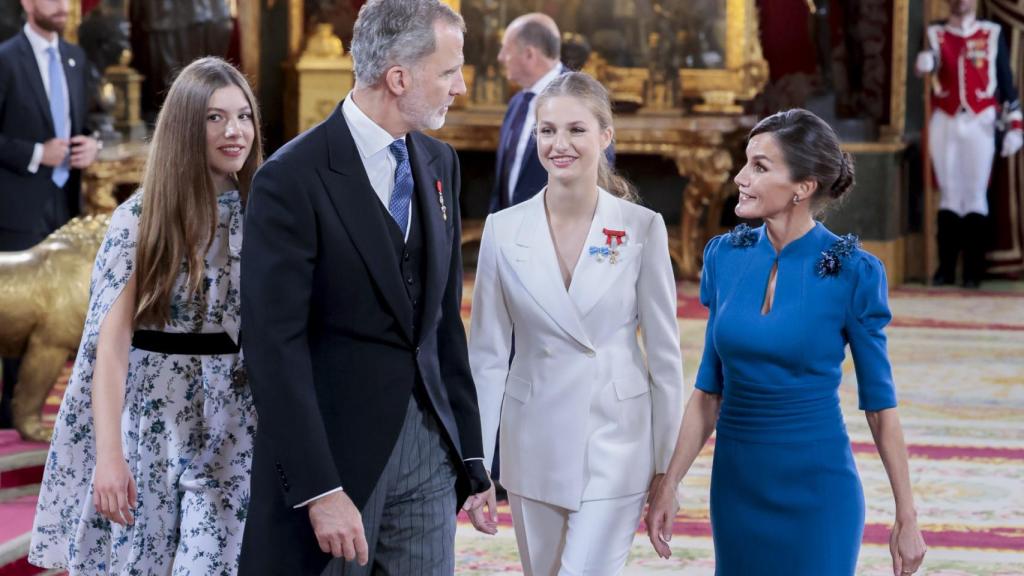 La Familia Real en el Palacio Real.