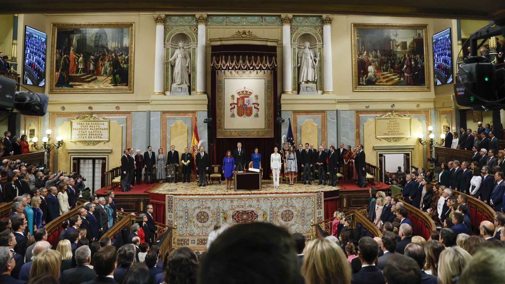 Vista general del acto de jura de la Constitución de la princesa Leonor en el Congreso de los Diputados.