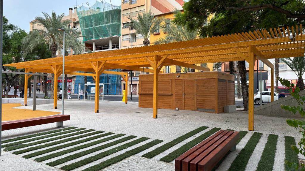 La renovación de la plaza Músico Óscar Tordera.