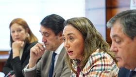 El consejero de Medio Ambiente, Vivienda y Ordenación del Territorio, Juan Carlos Suárez-Quiñones, y la consejera de Movilidad y Transformación Digital, María González Corral, presentan la Campaña de Vialidad Invernal 2023-2024.