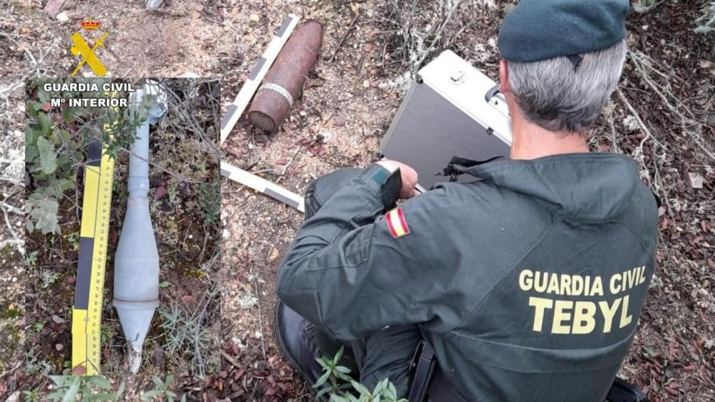 Dos artefactos explosivos encontrados en la zona de Montelarreina