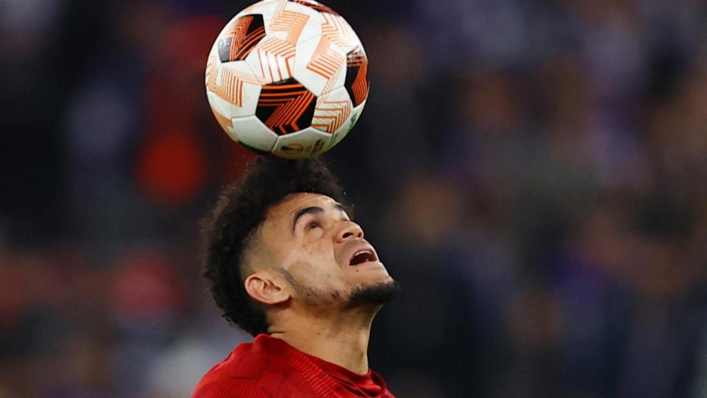 Luis Díaz, durante un partido con el Liverpool.