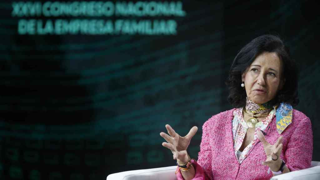 Ana Botín, presidenta de Santander, durante su intervención la semana pasada en el XXVI Congreso Nacional de la Empresa Familiar.