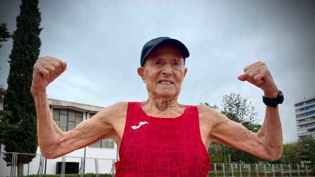Miguel, el atleta de 87 años.