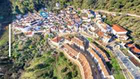 Vista aérea de la localidad de Benadalid.