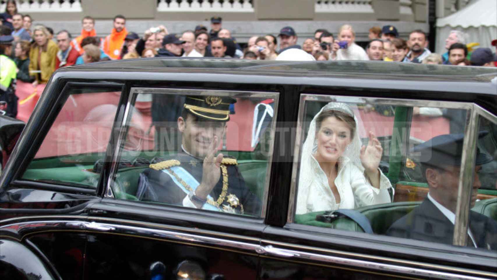 Momento de la boda entre el rey Felipe y Letizia en 2004.