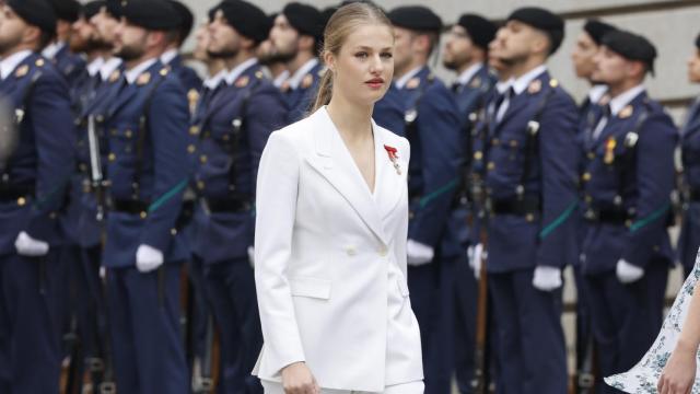 La princesa Leonor en su entrada al Congreso de los Diputados.