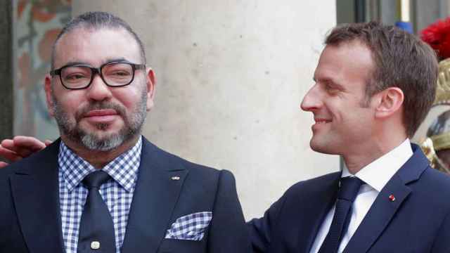 Mohamed VI y Emmanuel Macron.