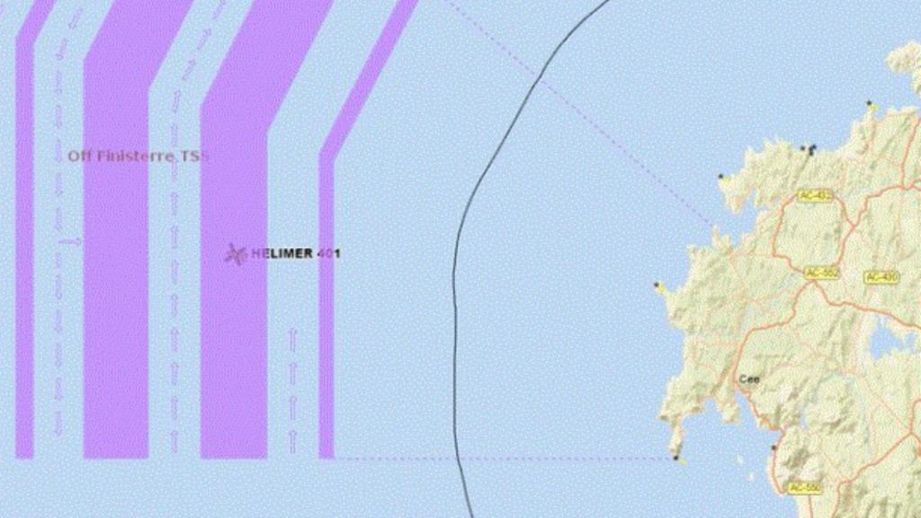 Movilizado un helicóptero y la Salvamar Regulus en las inmediaciones de Monte Louro (A Coruña)