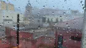 Lluvia este miércoles, 1 de noviembre de 2023, en Talavera de la Reina. Foto: E.C.