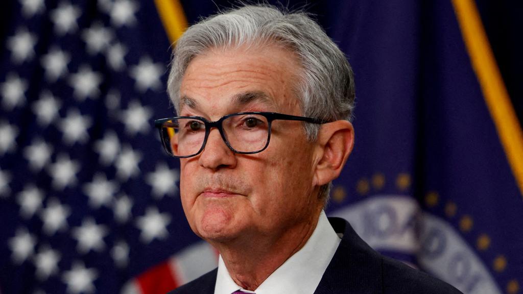 El presidente de la Fed, Jerome Powell, durante una rueda de prensa.