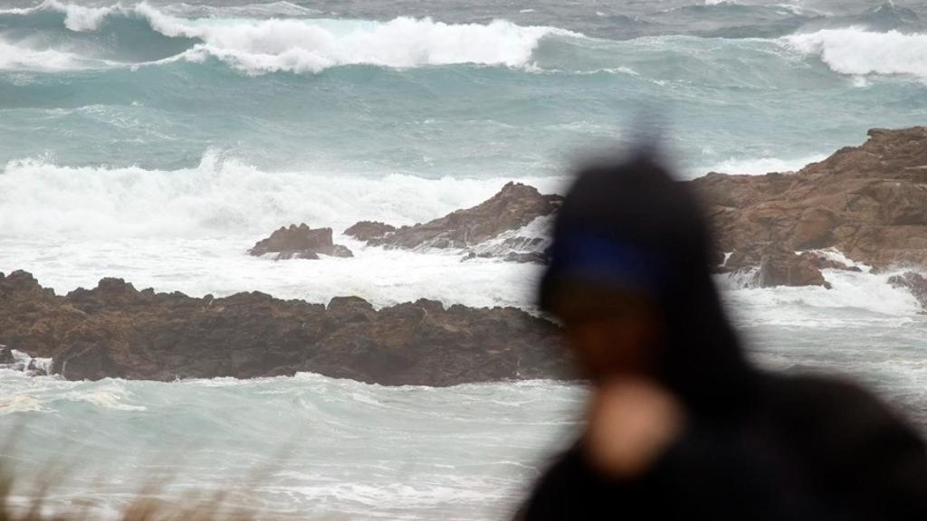 Imagen de la borrasca 'Ciarán' en Galicia.