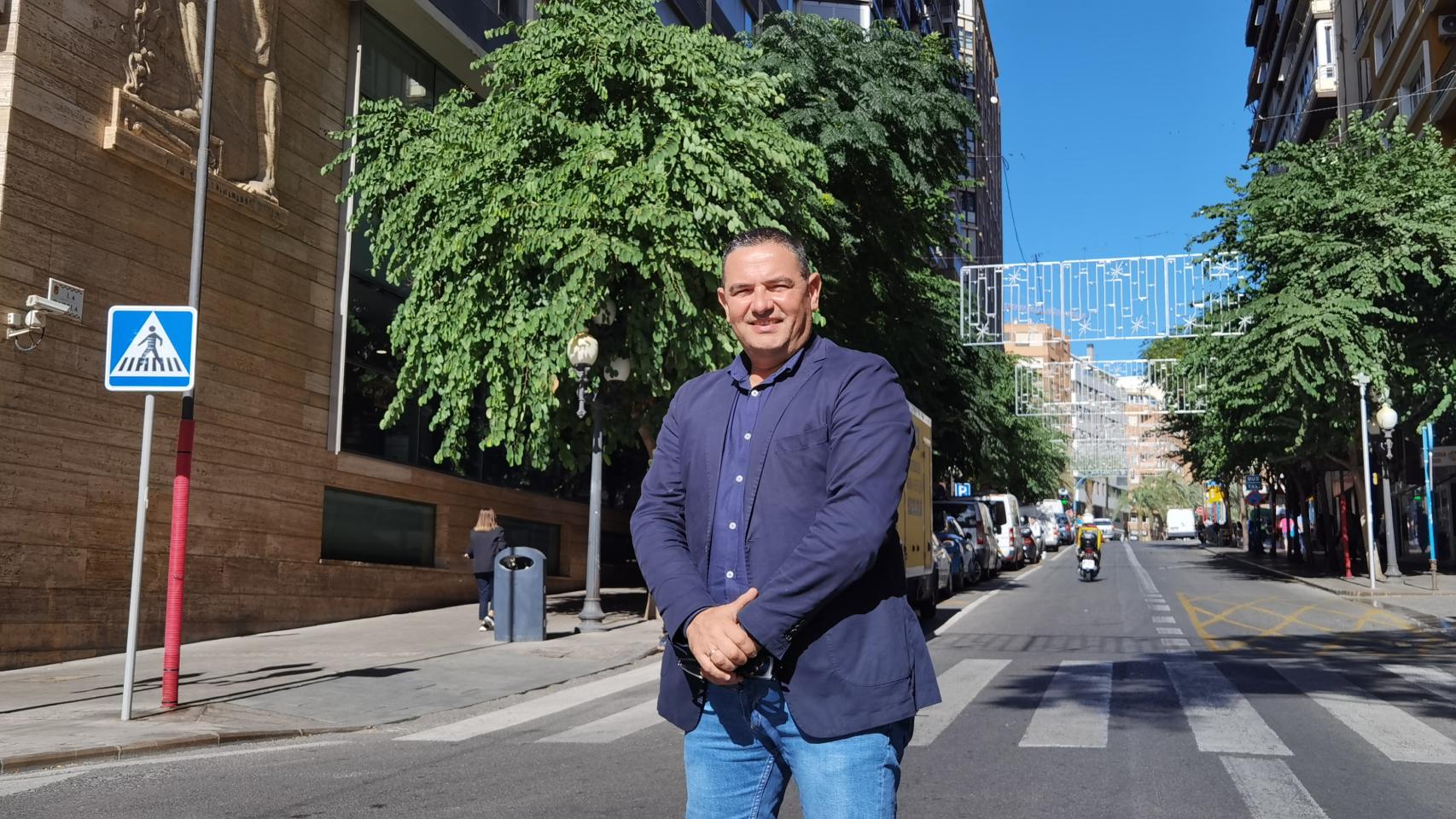 David Olivares, presidente de la Federació de Fogueres de Alicante.