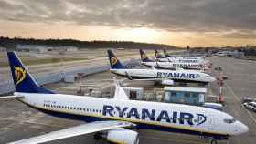 Aviones de Ryanair en una imagen de archivo.