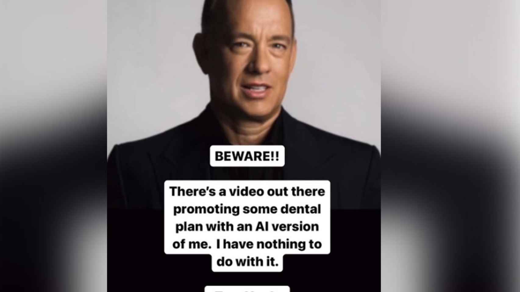 Tom Hanks advierte sobre un anuncio falso que usa su imagen