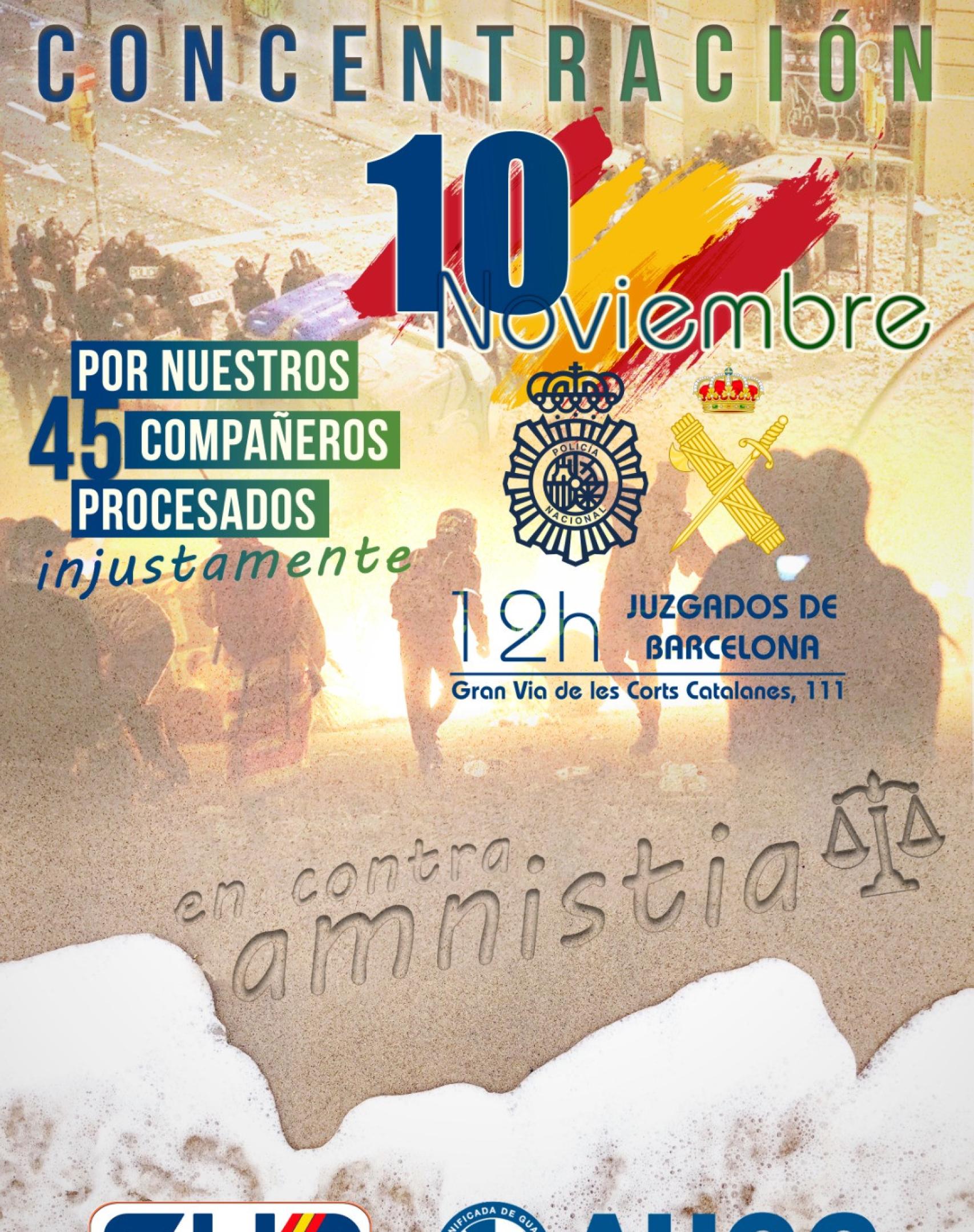 Cartel elaborado para la concentración del próximo 10 de noviembre.