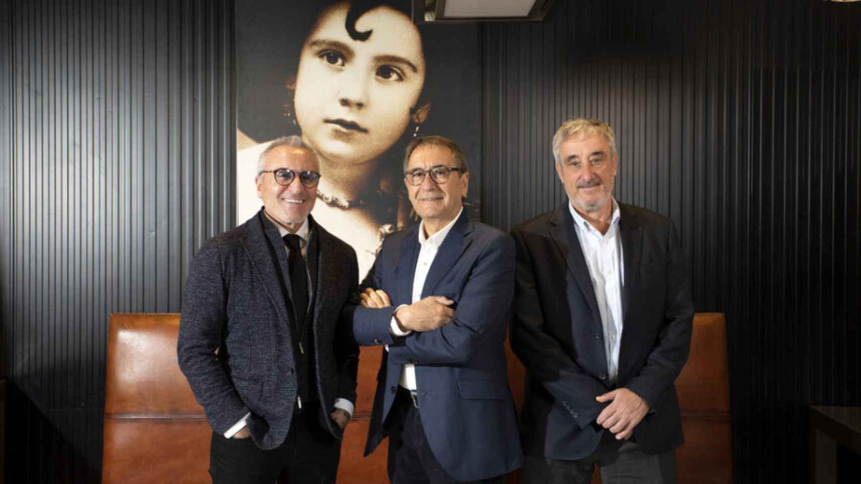 De izquierda a derecha, Jesús Navarro Alberola, Jesús Navarro Navarro y Paco Escolano, accionistas y gestores de Carmencita.