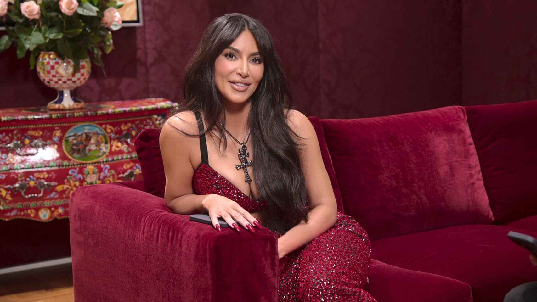 Kim Kardashian en el show de Hulu.