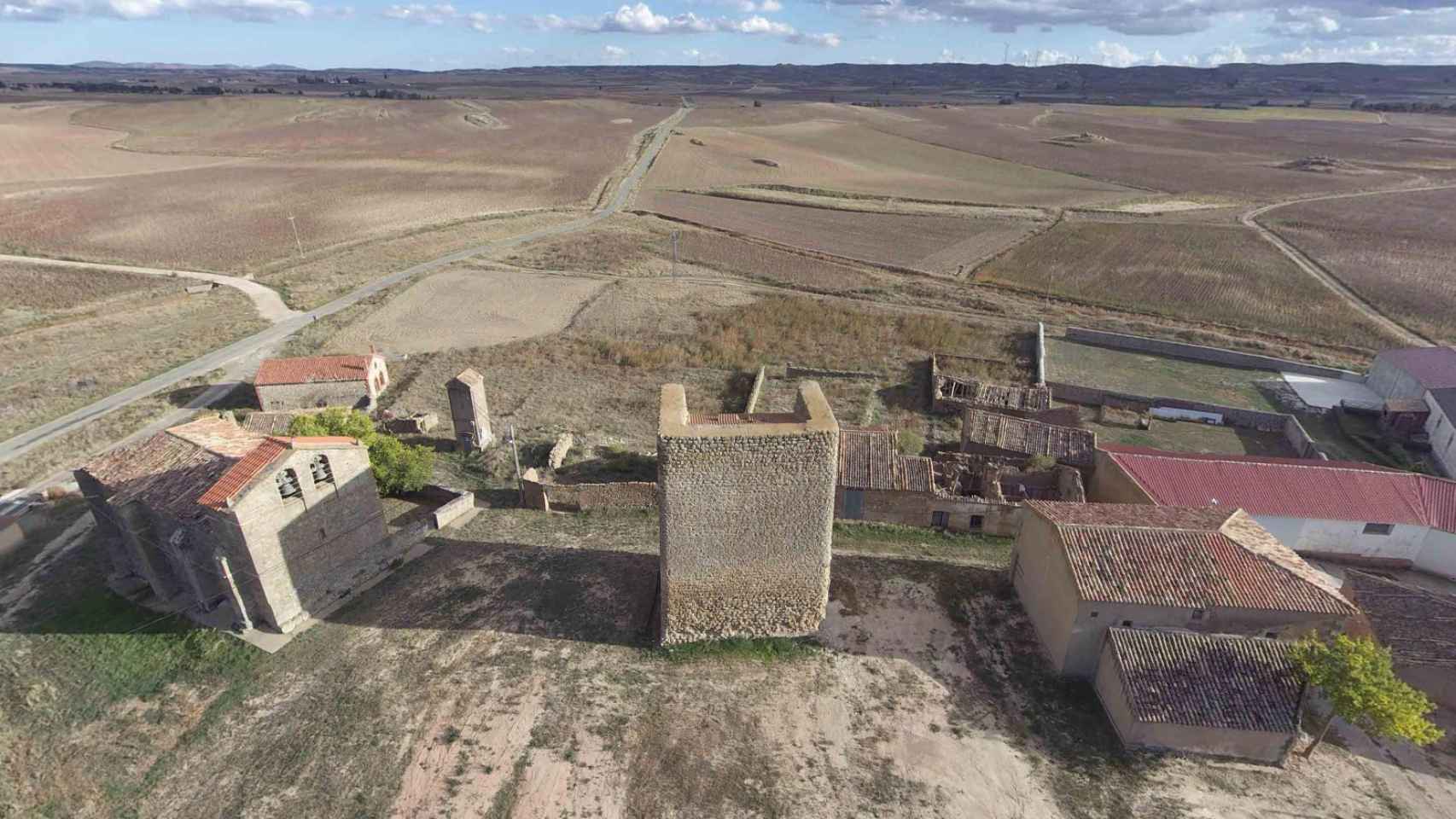 Villanueva de Zamajón, a vista de dron