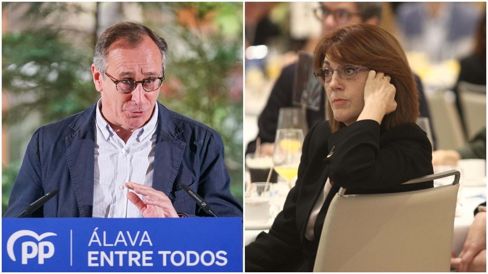 Los exportavoces del Partido Popular y PSOE, Alfonso Alonso y Soraya Rodríguez