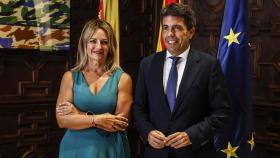 Nuria Montes, 'consellera' de Innovación; y Carlos Mazón, presidente de la Generalitat. EE