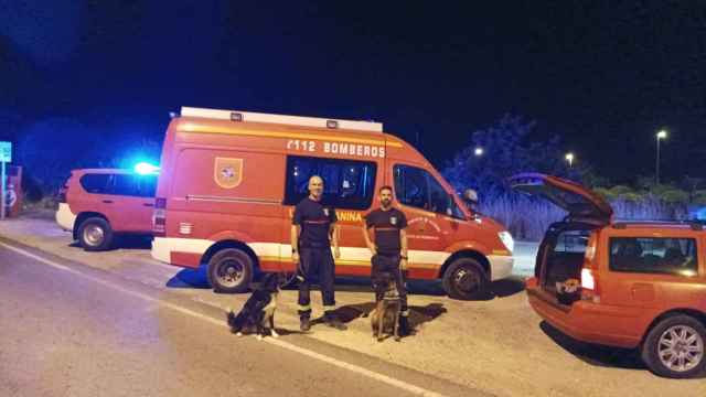 La unidad canina del Servicio de Prevención, Extinción de Incendios y Salvamento del Ayuntamiento de Alicante (Speis).