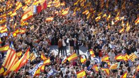 Acto en contra de la amnistía protagonizado por Feijóo en Valencia. Efe
