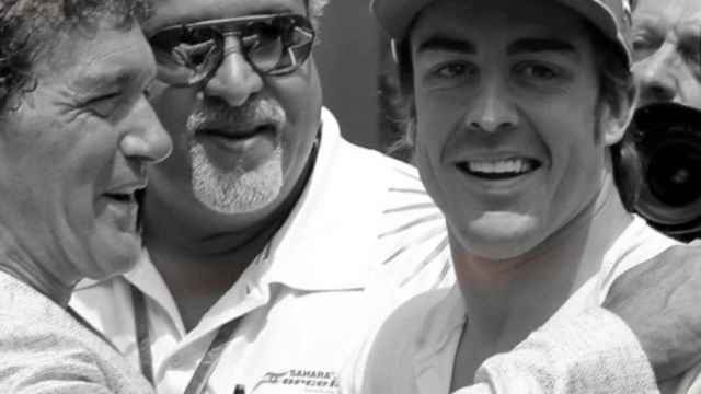 Imagen de Antonio Banderas y Fernando Alonso.