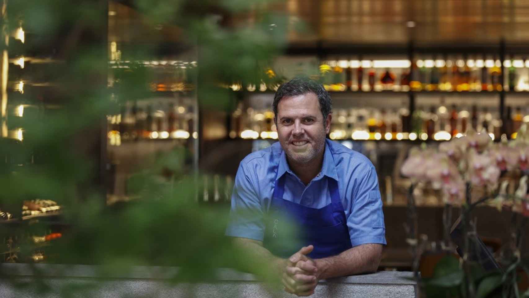 Oscar en el recién inaugurado restaurante Cala del Tanit durante una entrevista con EFE en Sao Paulo (Brasil).
