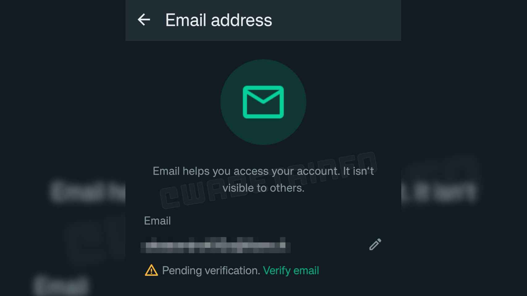 La nueva opción para asociar un correo electrónico con WhatsApp