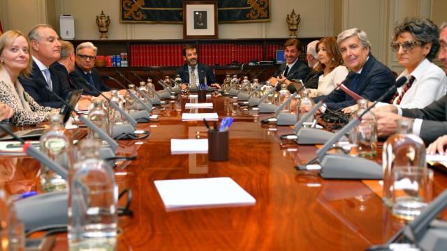 El Consejo General del Poder Judicial en su reunión de este lunes para pronunciarse sobre la amnistía a los encausados del 'procés'./