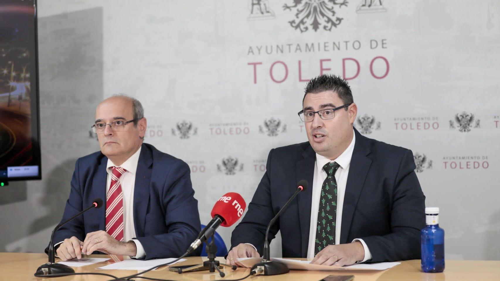 Los concejales toledanos José Vicente García-Toledano y Juan Marín.