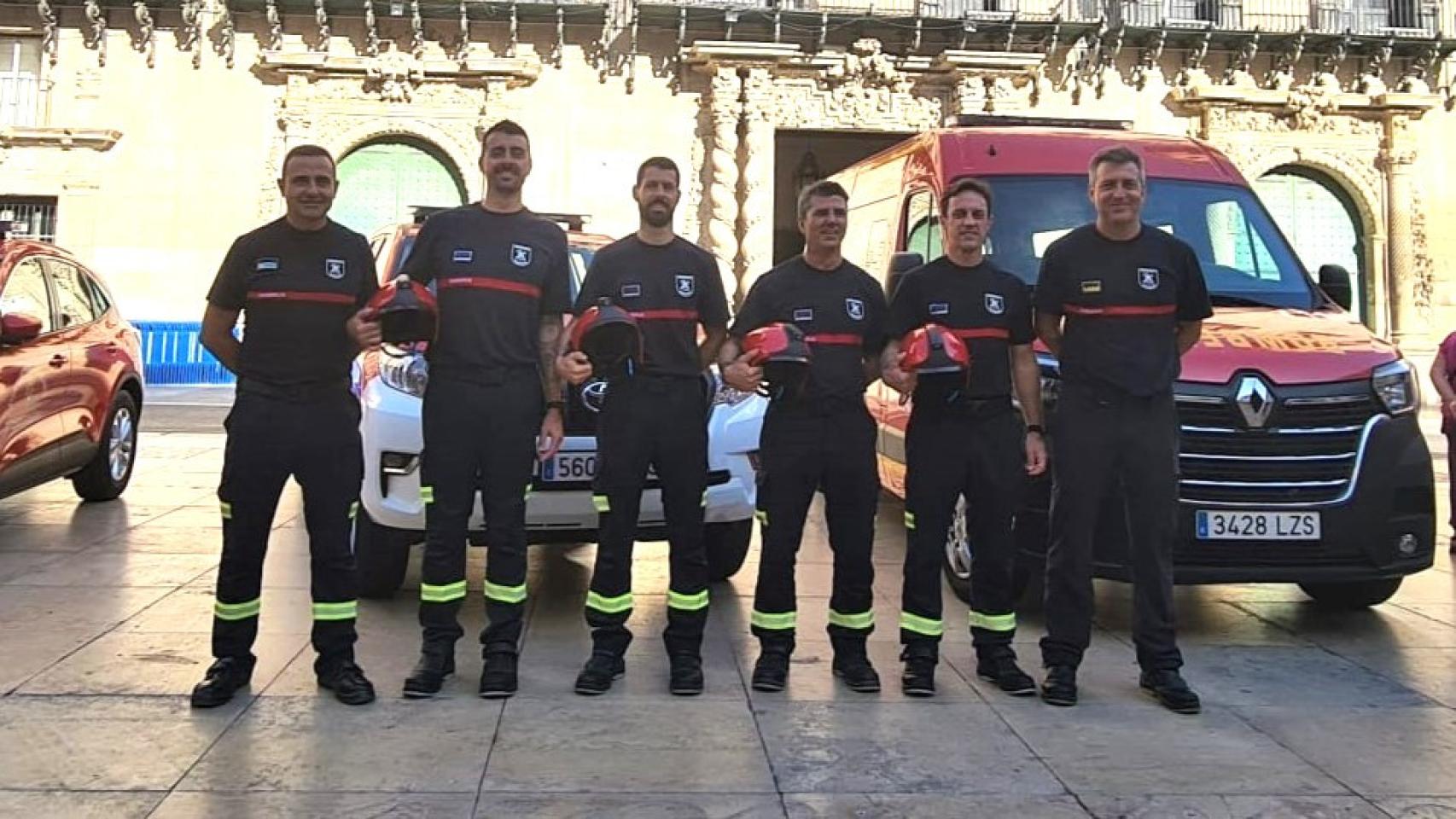 Los bomberos de Alicante.