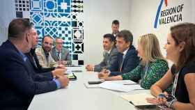 Reunión de la asociación del golf valenciana con el presidente de la Generalitat