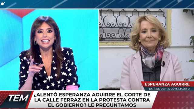 Tensísima discursión entre Marta Flich y Esperanza Aguirre: Me encantaría creerte, pero tengo ojos