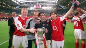 Senderos, Almunia, José Antonio Reyes y Fàbregas, en el Arsenal
