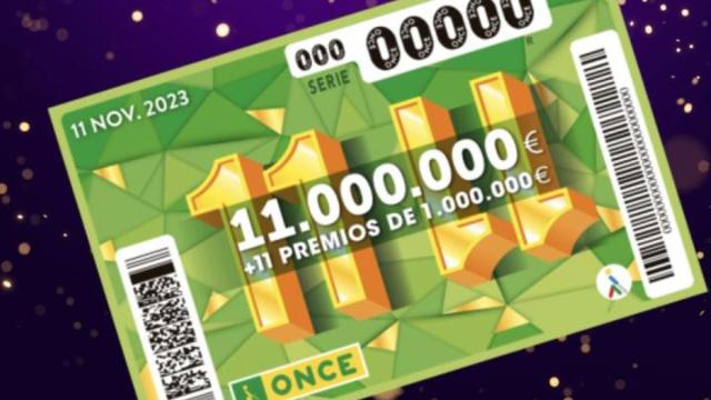 Cupón del sorteo del 11 del 11 de la ONCE