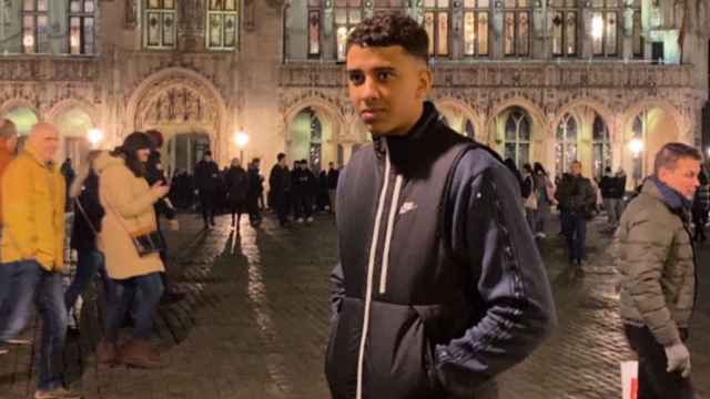 Soufyane Elimrani, el joven de 19 años apaleado en Bruselas.