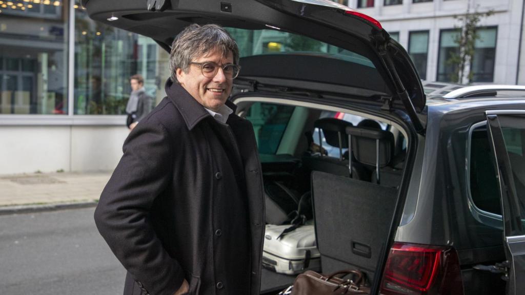 Carles Puigdemont el pasado viernes en Bruselas.