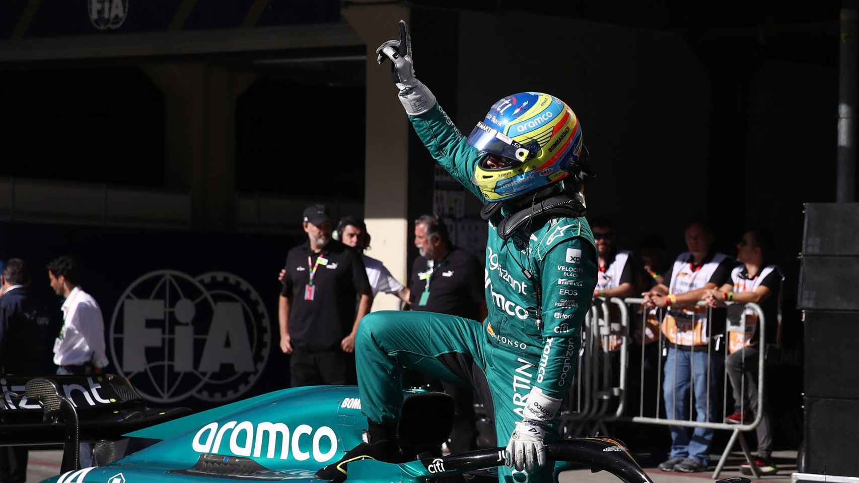 Alonso, tras finalizar tercero el GP de Brasil