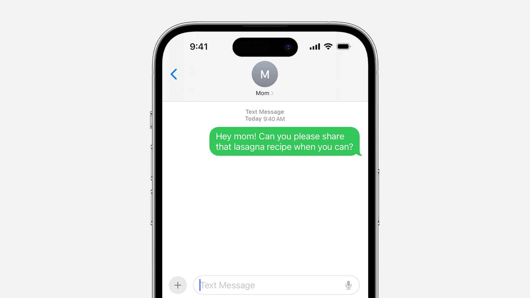Mensajes de iPhone muestra los mensajes enviados por móviles Android de color verde