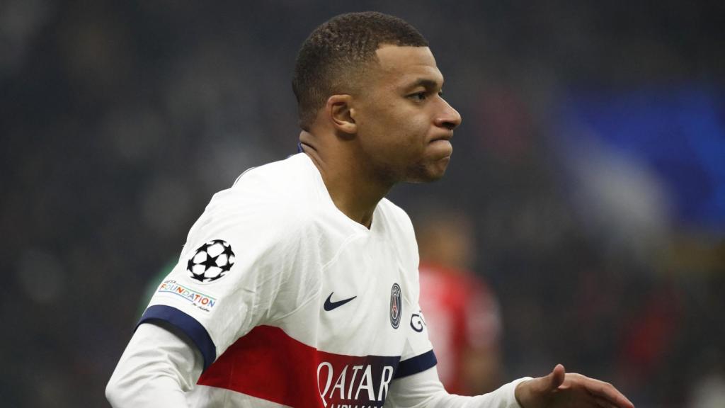 Mbappé, con el PSG en la Champions League