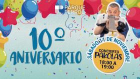 El centro comercial Parque Ferrol cumple 10 años con un espectáculo del guitarrista Pakolas
