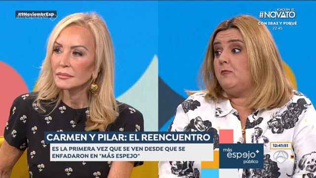 Así ha sido el reencuentro entre Pilar Vidal y Carmen Lomana en 'Espejo Público' tras su rifirrafe