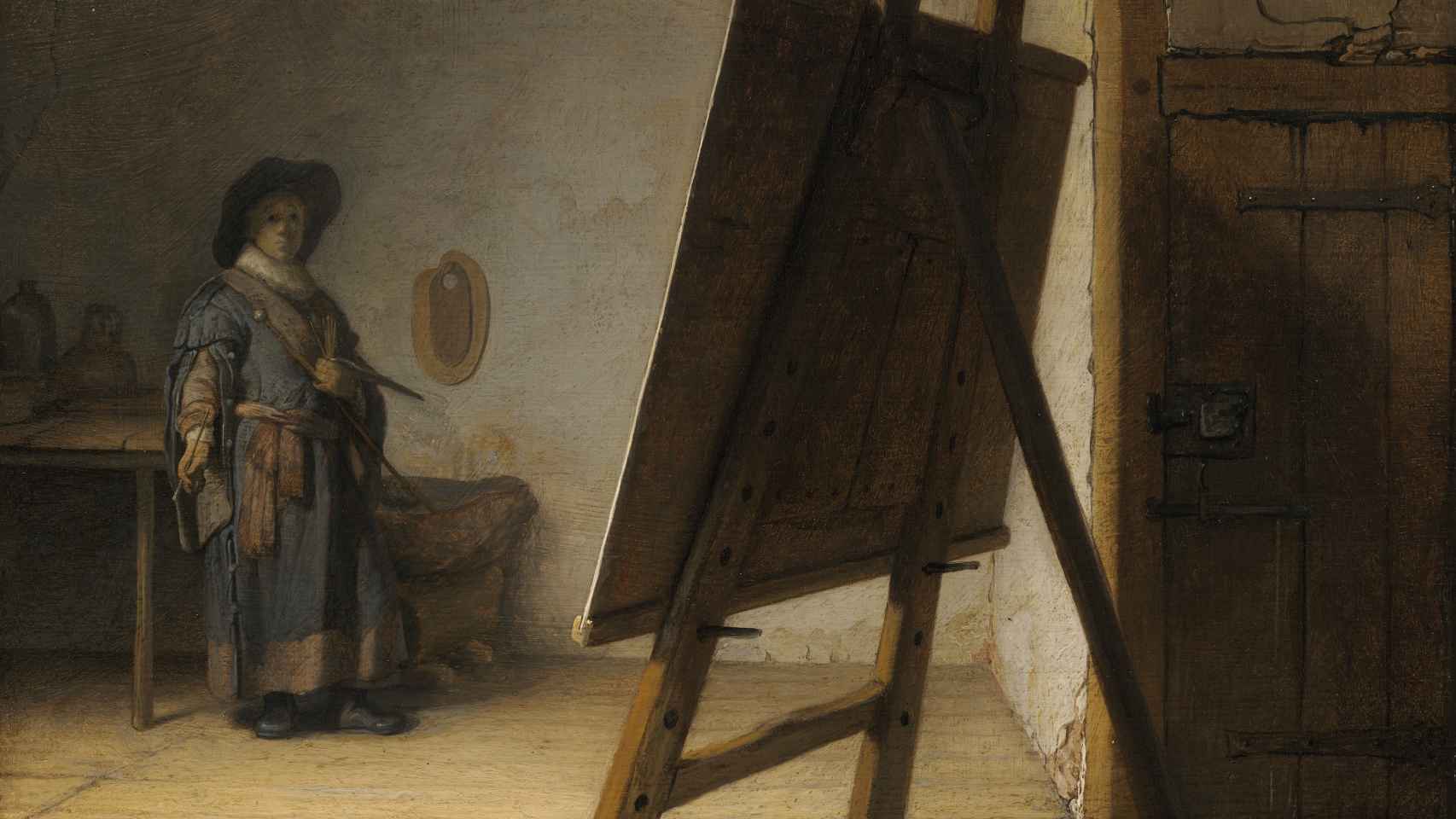 Rembrandt: 'Artista en su estudio', h. 1628. Foto: Boston, Museum of Fine Arts