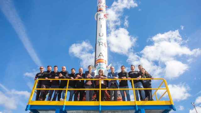 Presentación del cohete 'Miura 1' en Huelva / Foto: Europa Press.