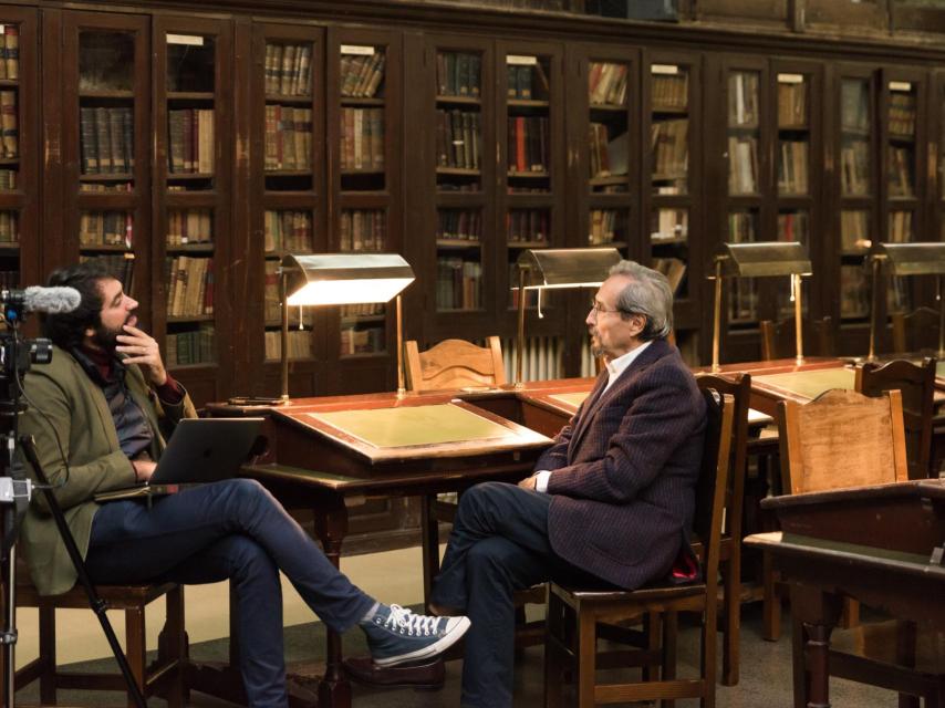 Un momento de la entrevista celebrado en El Ateneo, que vive sus mejores tiempos desde hace décadas.