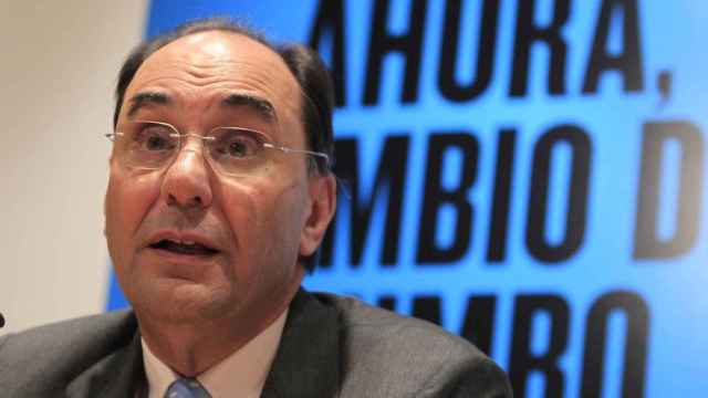 Alejo Vidal-Quadras durante una charla en Madrid.